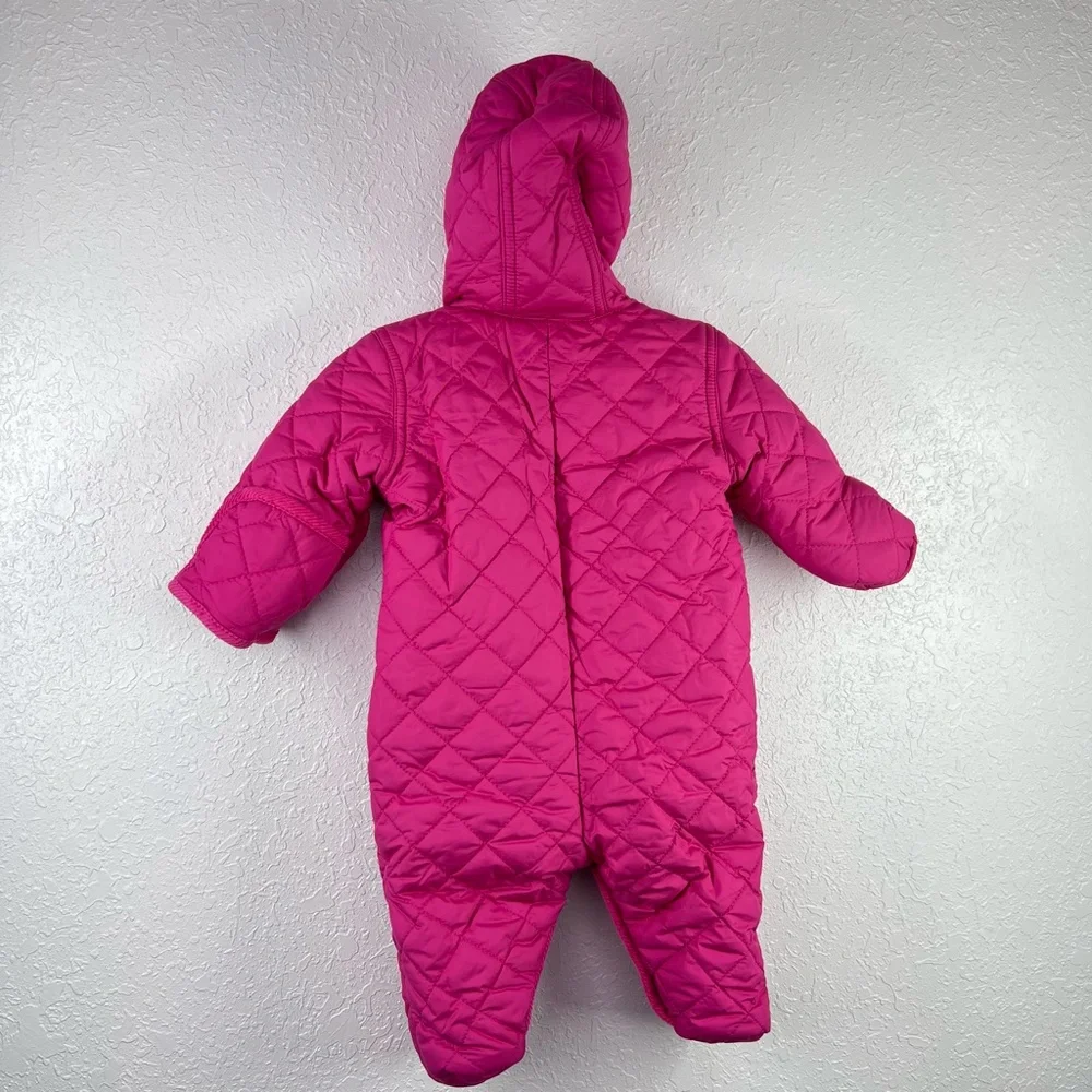 Ralph Lauren Girls'‎ Hooded Barn Bunting Snow Suit, 3 months